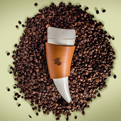 Metal Style Goat's Horn Stainless Steel Thermos Coffee 4