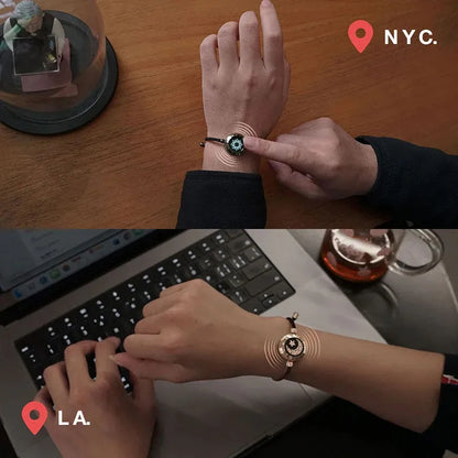 Long Distance Touch Light up&Vibrate Bracelets 4
