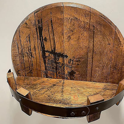 Bourbon whiskey barrel shelf 4
