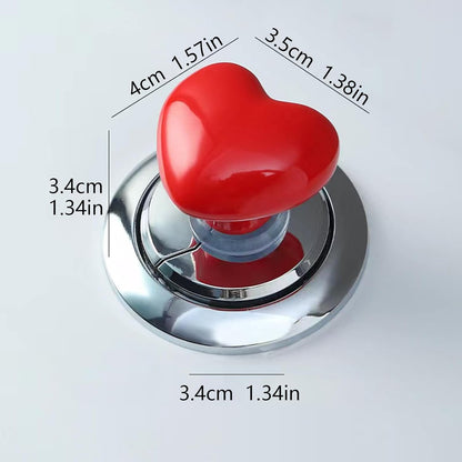 Heart Shaped Toilet Flush Button 4