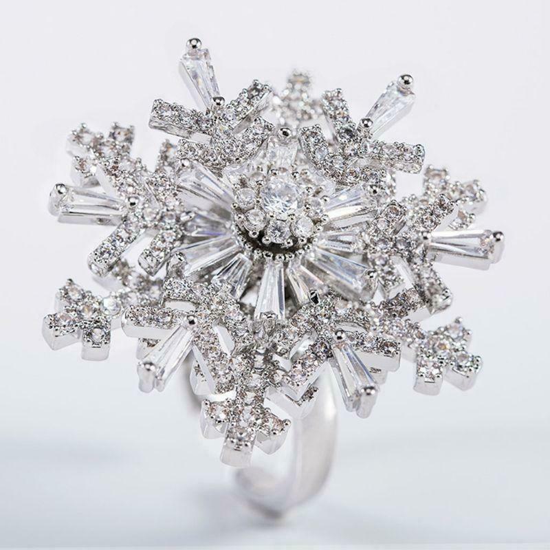 Rotatable Snowflake Ring 4