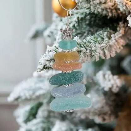 Sea Glass Christmas Tree Ornament 4