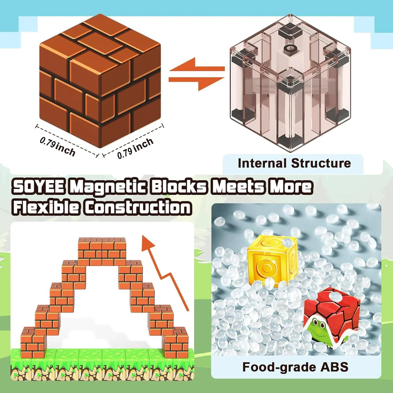 STEM Learning Magnetic Building Blocks 4