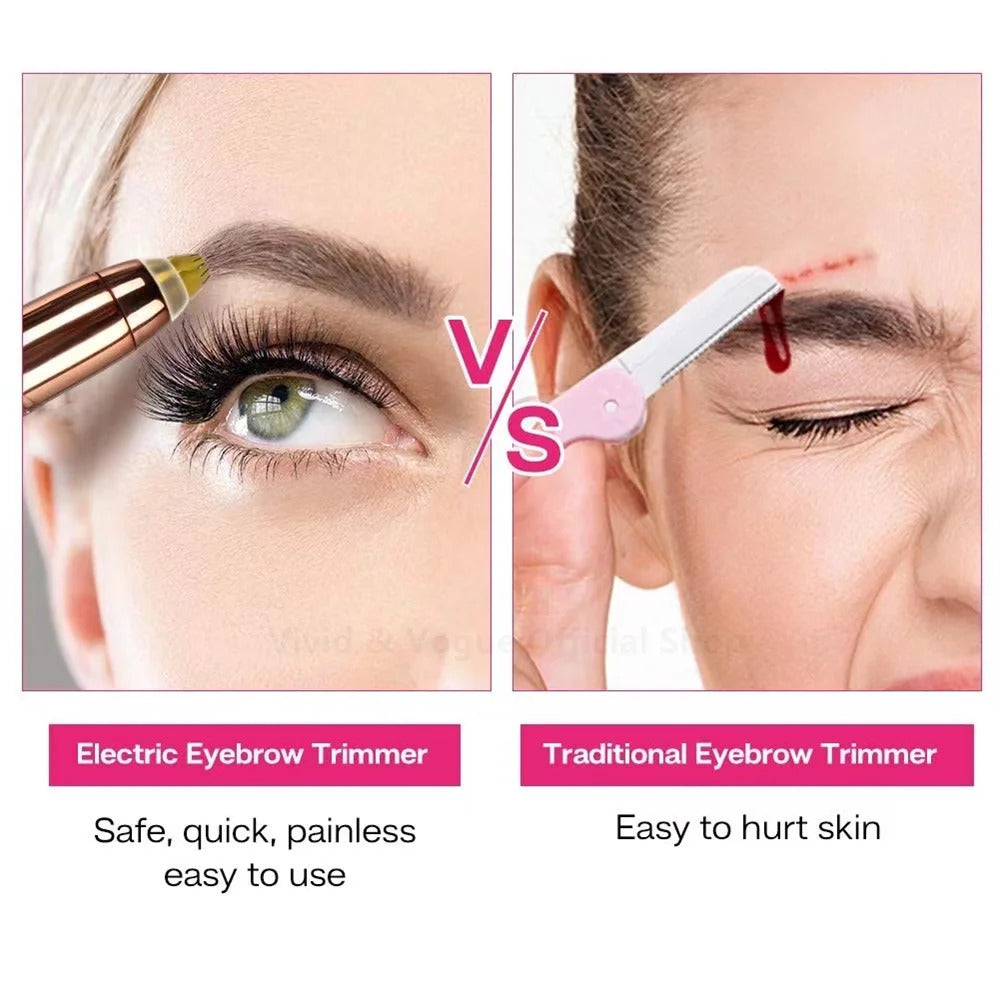 2-in-1 Painless Eyebrows Trimmer 4