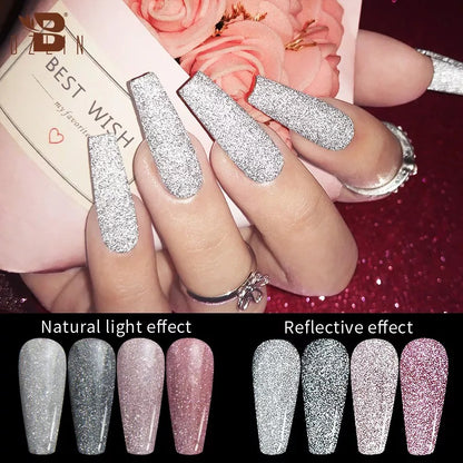 Reflective Glitter Gel Nail Polish 2