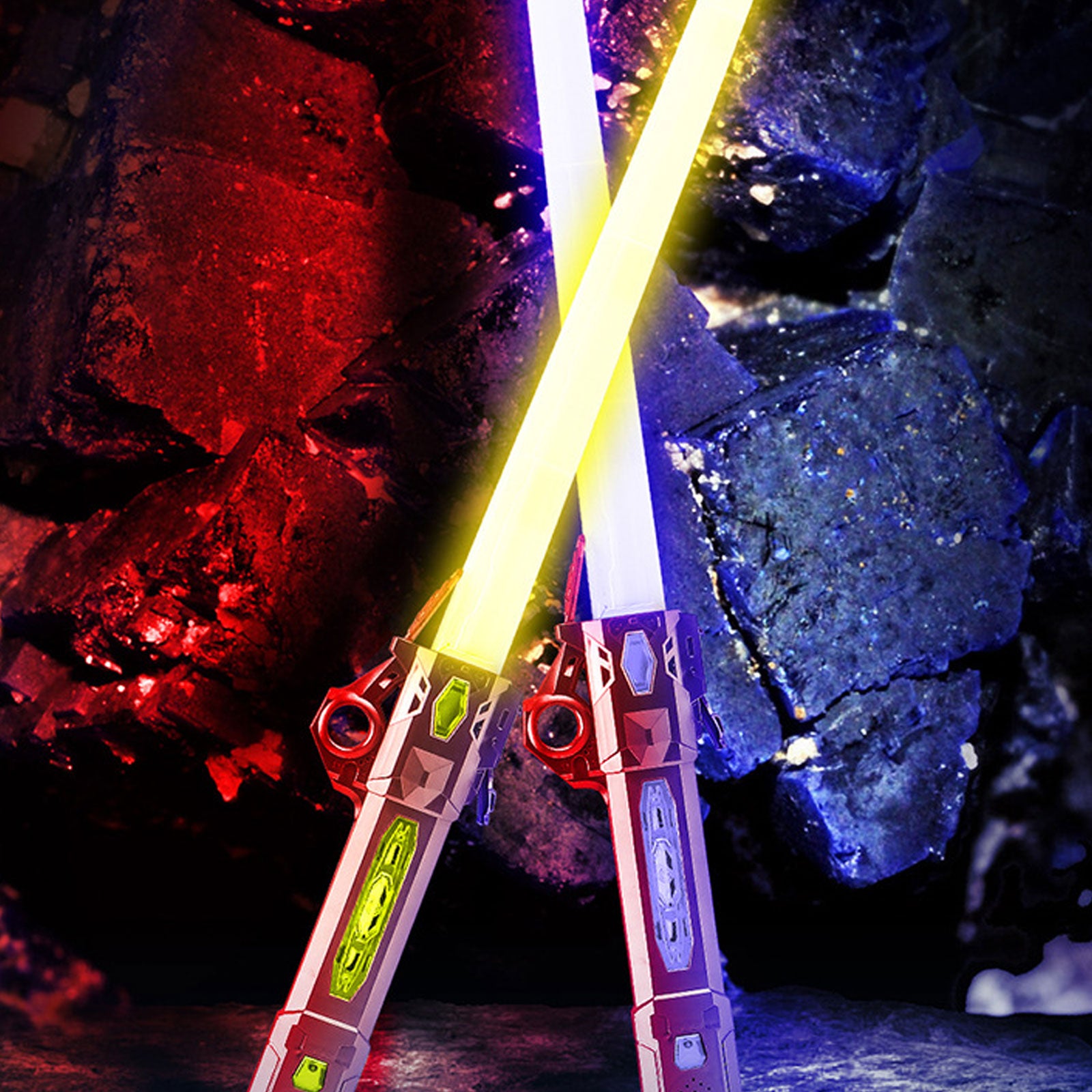 RGB Laser Sword Retractable Flash Lightsaber Toy 4