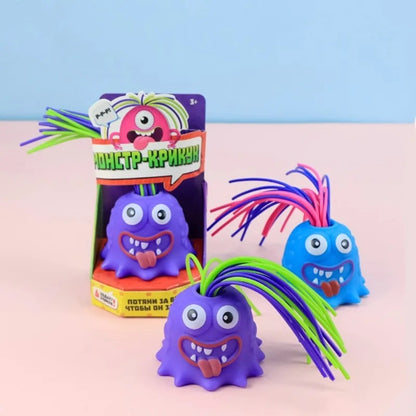 Funny Hair-Pulling Screaming Monster Toy 4