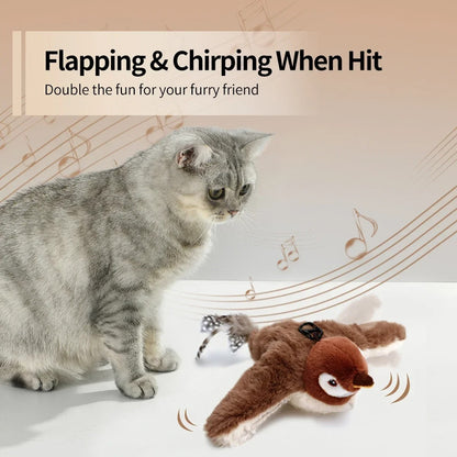 Flap-N-Chirp Interactive Bird Toy for Cats 4