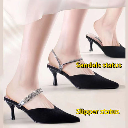 Rhinestone Elastic Shoe Ankle Straps-2PCS 4