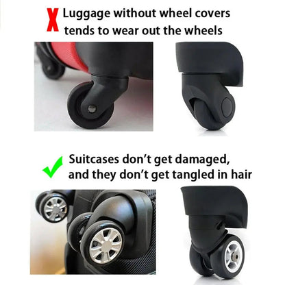 Luggage Suitcase Wheels Protection Covers (8 Pcs) 4
