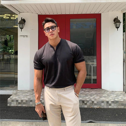 Men's Short Sleeves Slim Fit T-Shirt 4