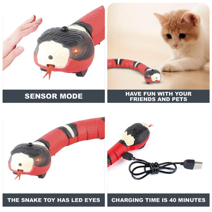 Smart Sensing Snake interactive Rechargeable Cat Toy 4