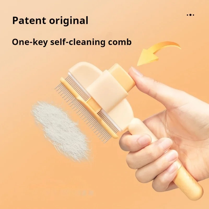 Self-cleaning Pet Flea Comb Grooming Brush 4