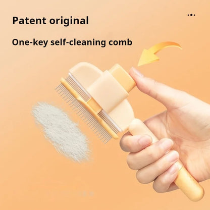 Self-cleaning Pet Flea Comb Grooming Brush 4