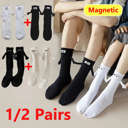 Funny Couple Magnetic Holding Hands Socks 4