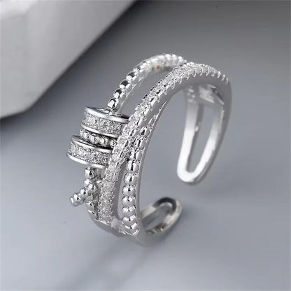 To My Daughter Fidget Anti Anxiety Ring with Beads Spinner 4