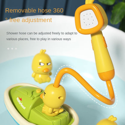 Baby Bath Toys Cute Duck Electric Water Spray 4