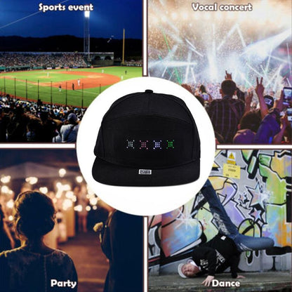 LED Mobile Phone APP Controlled Baseball Hat 5