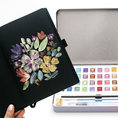 Metallic Watercolor Painting Set 5
