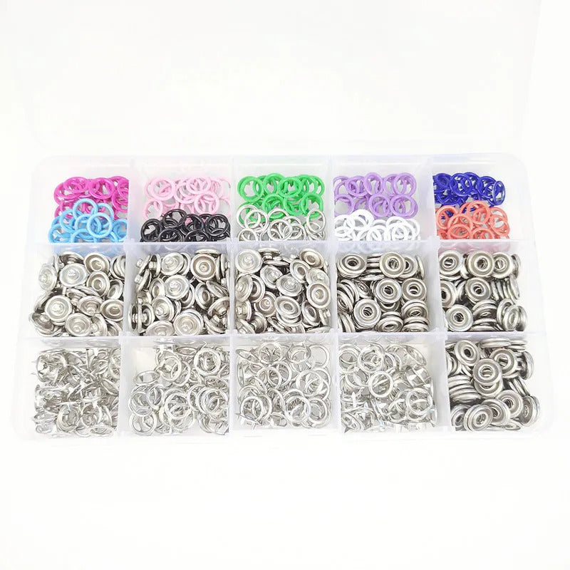 Snap Button Kit with Pliers – Complete Hand Press Set for Sewing, DIY Crafts, Clothes & Hats 5