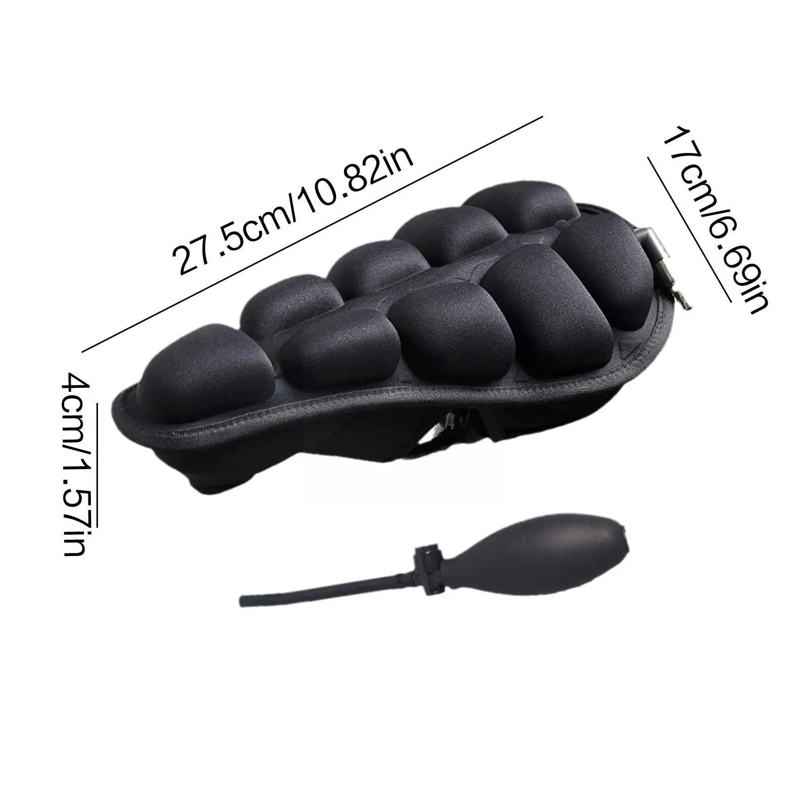Aircush Saddle Cover Foldable Inflatable Airbag Seat Cushion 5