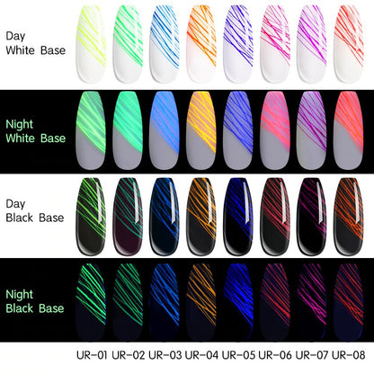 Glow in the Dark Spider Nail Gel 3PCS 5