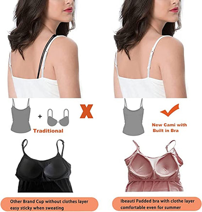 Tank Top Camisole With Built-in Bra 5