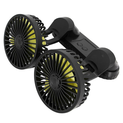 360° Rotatable Car Cooling Dual Fan 5