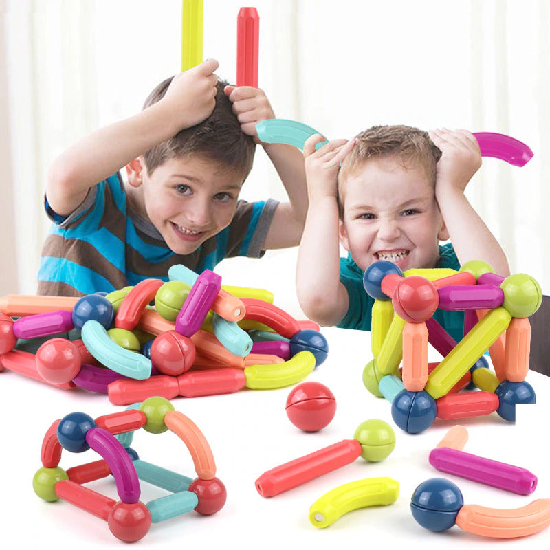 kids Magnetic Balls & Rods - Educational Magnet Building Blocks 5