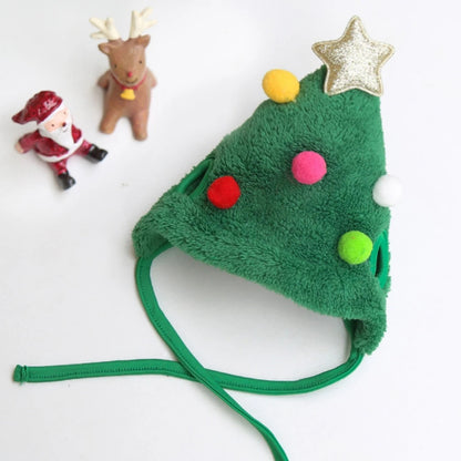 Adorable Pet Christmas Tree Pom-Pom Hat 5