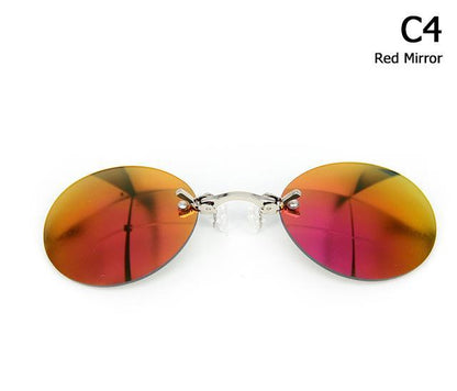 Men's Rimless Clamp Glasses 5