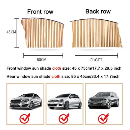 Magnetic Car Sunshade Window Curtain 5