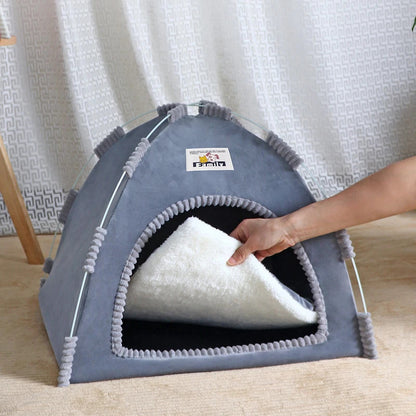 All-Season Indoor/Outdoor Cat Tent – Waterproof Pet House with Removable Cushion, Cozy Shelter for Cats & Small Dogs 5