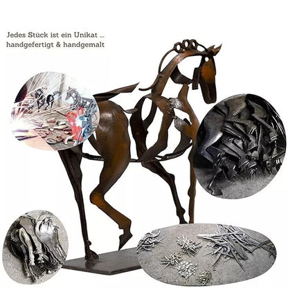 Handmade Metal Horse Sculpture 2