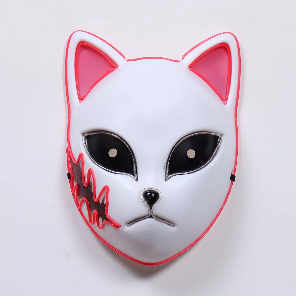 Demon Slayer Kimetsu No Yaiba LED Fox Mask 5