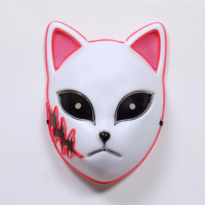Demon Slayer Kimetsu No Yaiba LED Fox Mask 5