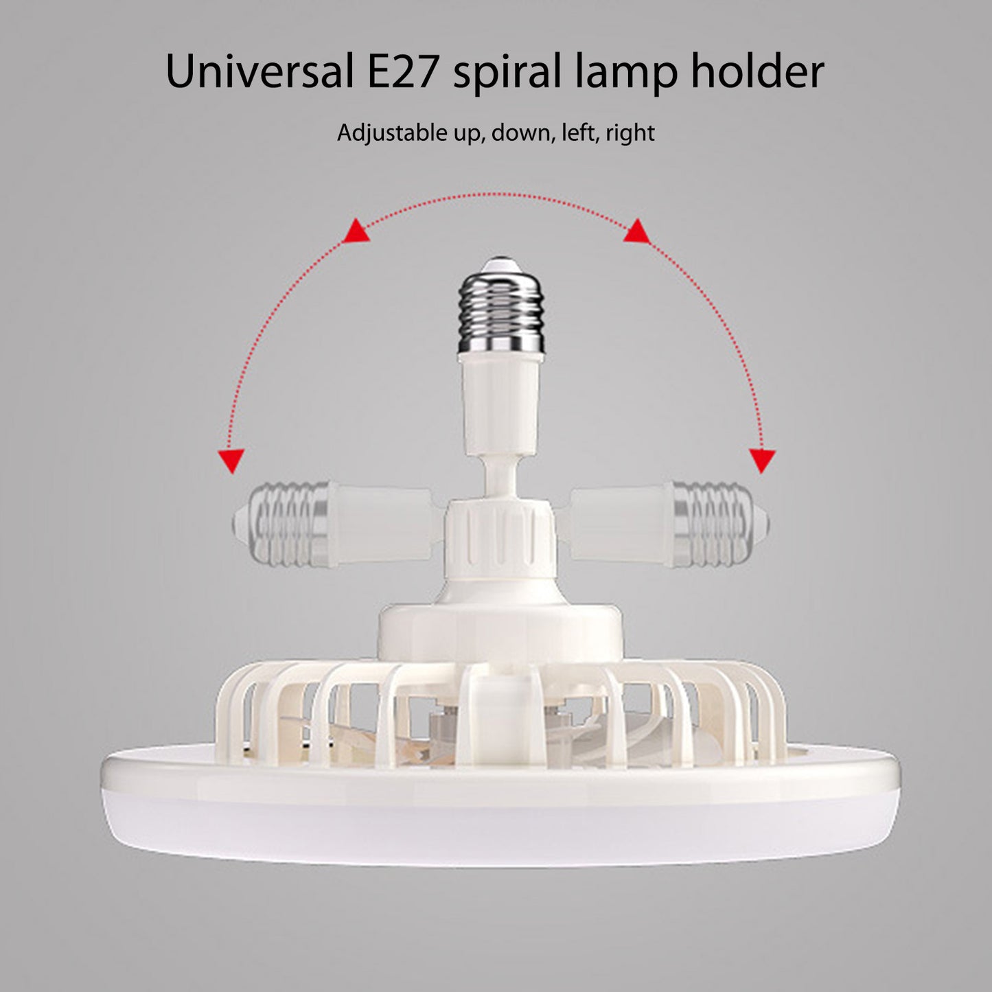 360 Rotating Smart Ceiling Fan MultiColor LED Light 5