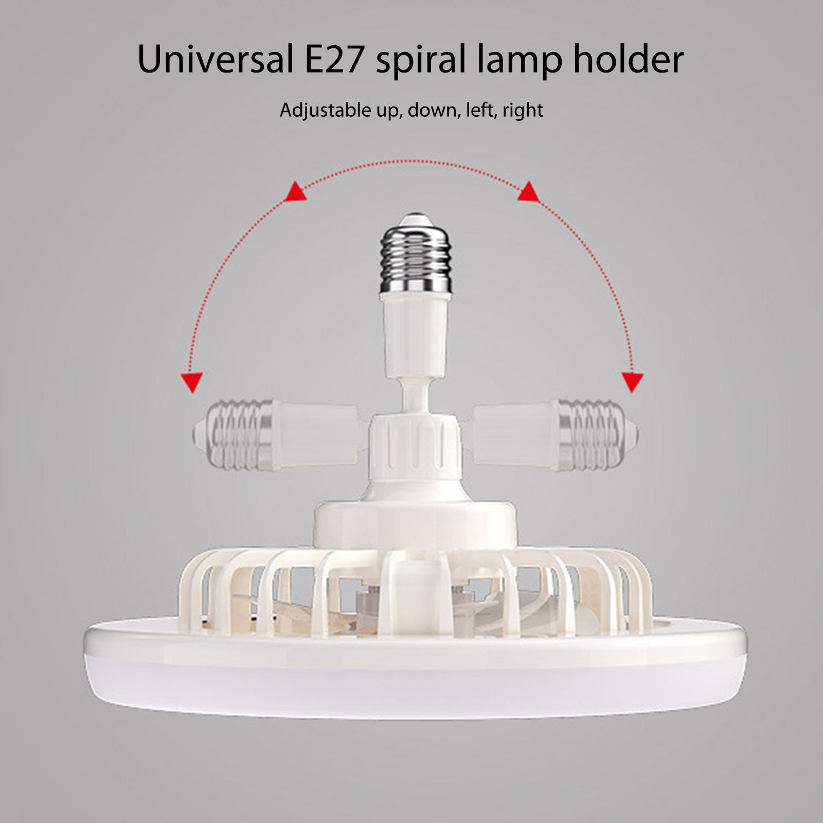 360 Rotating Smart Ceiling Fan MultiColor LED Light 5