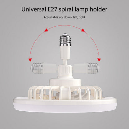 360 Rotating Smart Ceiling Fan MultiColor LED Light 5