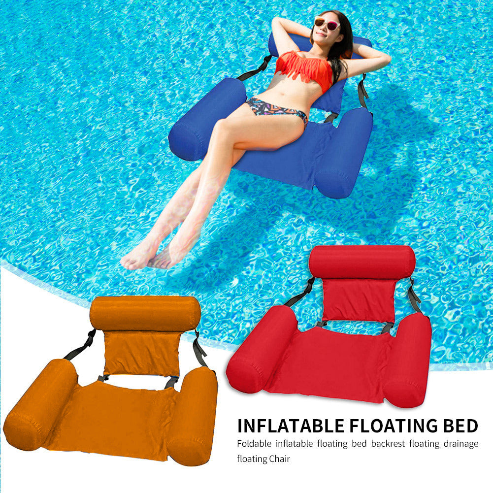 Swimming Pool Foldable Inflatable Floating Bed Chair 5