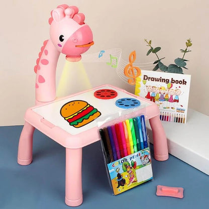 Children LED Projection Learing Drawing Board 5