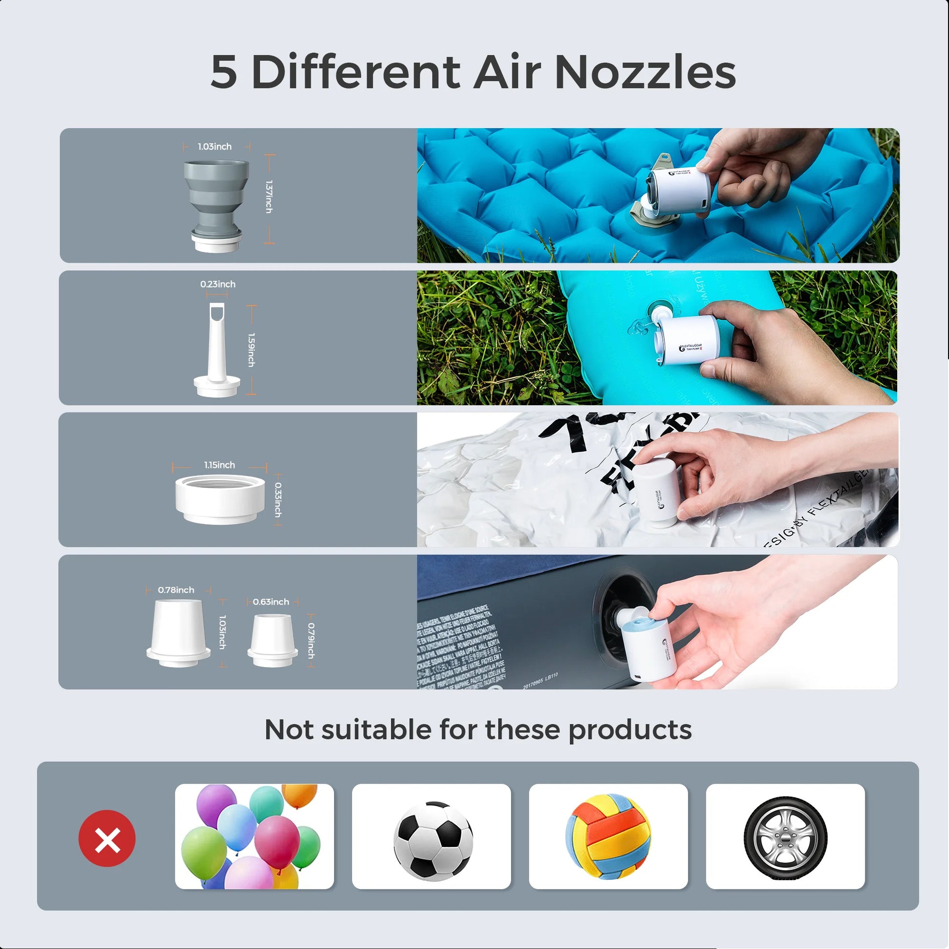 Ultra-Mini USB Air Pump – Fast Inflate & Deflate, USB Rechargeable 5