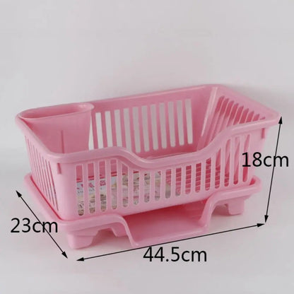 Double Layer Kitchen Dishes & Utensils Drying Organizer Rack 5