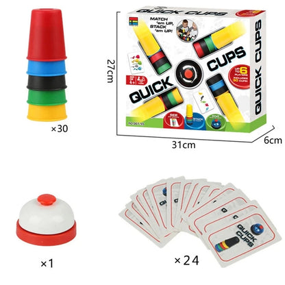 Quick Cups Challenge – Stacking Cups Game for Kids & Adults 5