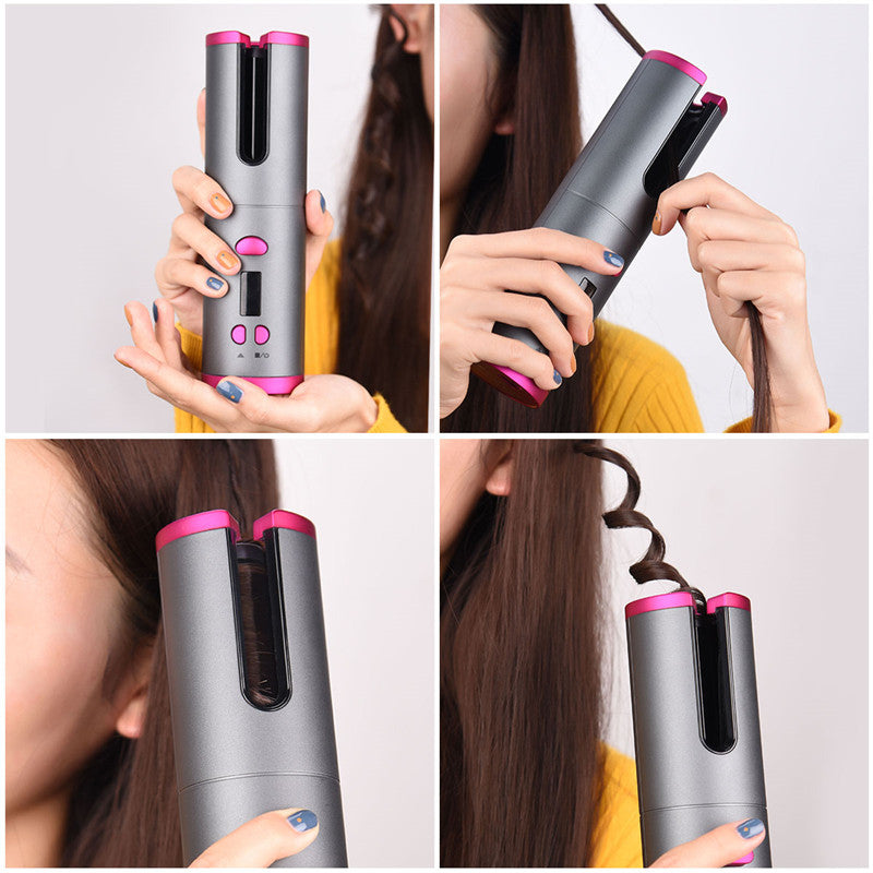 Portable USB Cordless Automatic Hair Curler 5