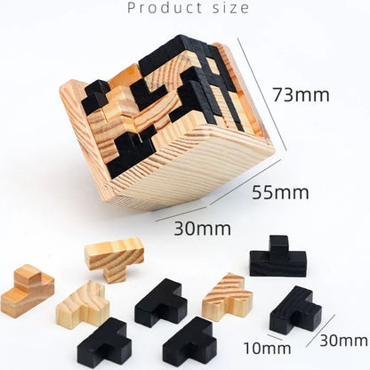 3D Wooden Cube Puzzle 5