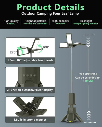 Telescopic Camping Light Rechargeable 5