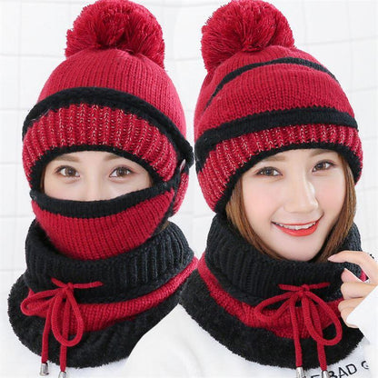 Beanie Hat with Scarf and Mask 5