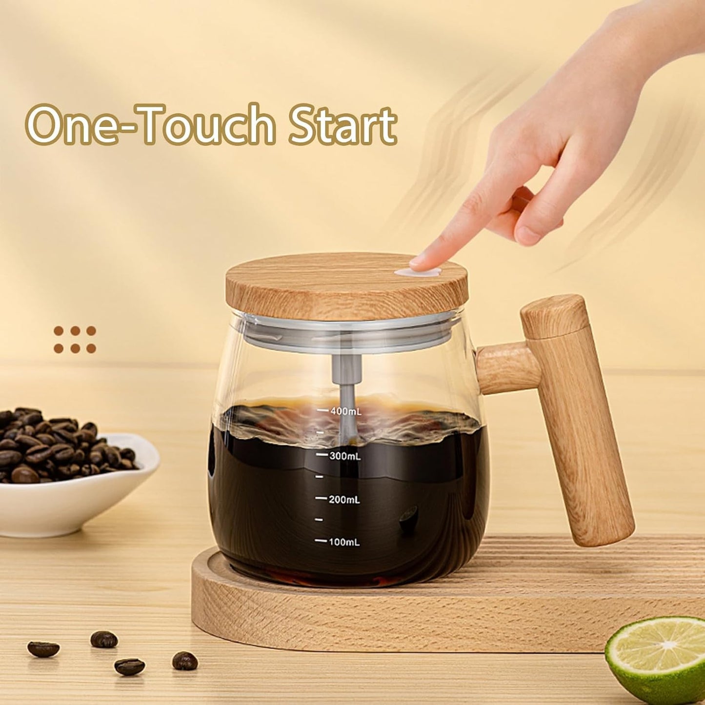 Automatic Portable Electric Magnetic Stirring Mug 5