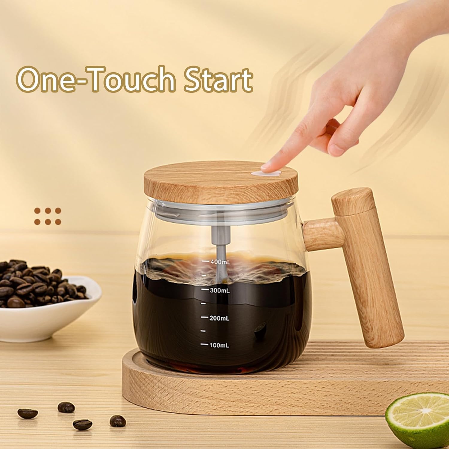 Automatic Portable Electric Magnetic Stirring Mug 5